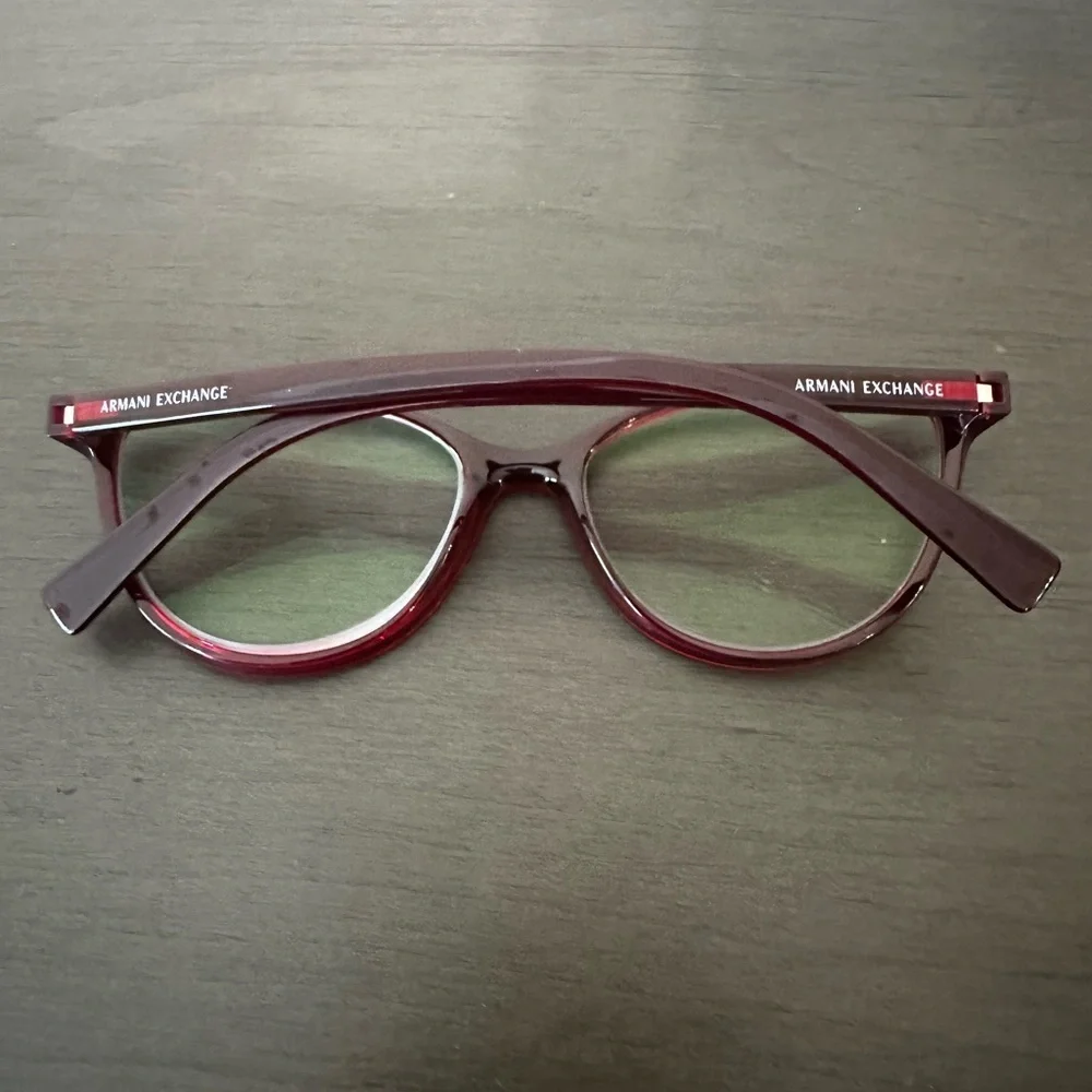 Armani Exchange Glasses Prescription Eyeglasses Maroon Classic AX3053 Full Rim